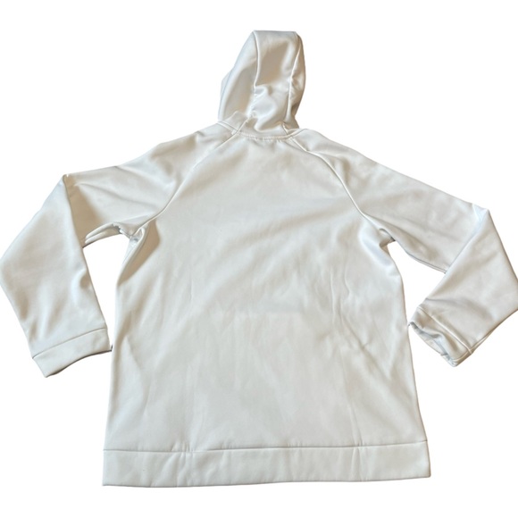 Nike White Hoodie with Black Logo - Picture 2 of 3